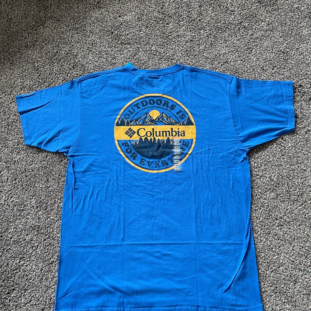 Columbia Men's Blue T-Shirt - Picture 3 of 4